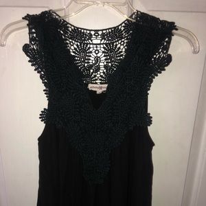 Black lacy tank top Altar’d State